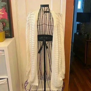 Amazon Long Open Front Cardigan Sweater-Sz L